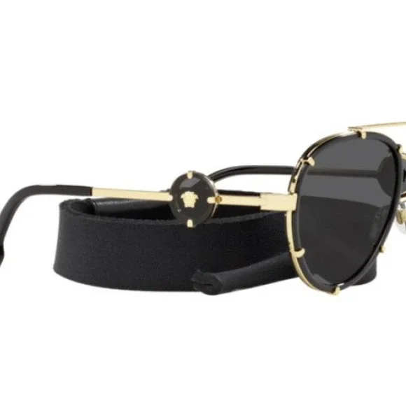 VERSACE Medusa head  Sunglasses VE2232 Dark Grey, Size 61-18/145 new with box - Picture 5 of 13